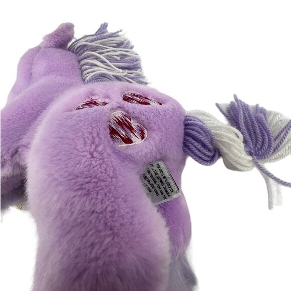 Russ Purple Unicorn 3 Hearts Plush Stuffed Animal 12" in Length White - Picture 4 of 7